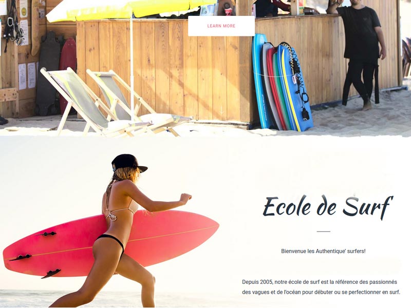 referencement en ligne en ligne site ecole de surf